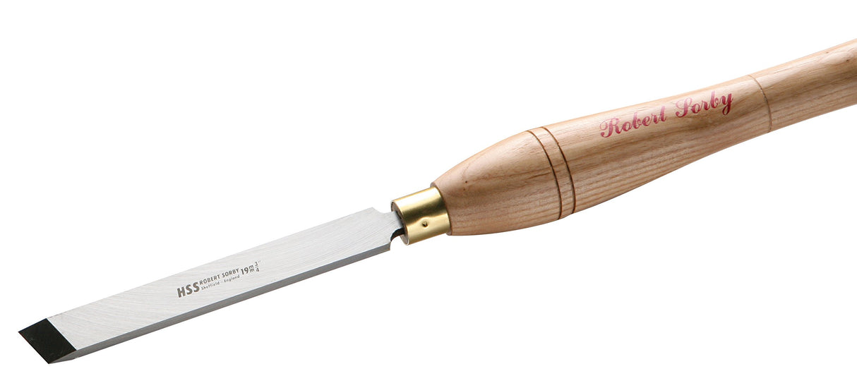 Robert Sorby 1 inch Wide Rectangular Standard Skew Dual Bevel Chisel Overall Length 18 1/4 inches 810H-1 Robert Sorby