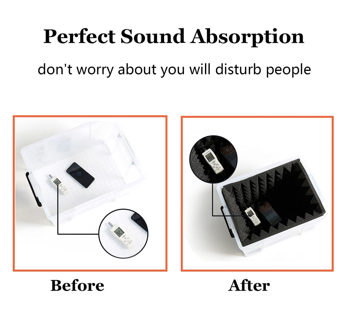 Heavyoff 12 Pack Acoustic Foam Panels Studio Soundproofing Wedges 10"x10"x2" Noise Dampening Sound Insulation for Home Ceiling, White Heavyoff