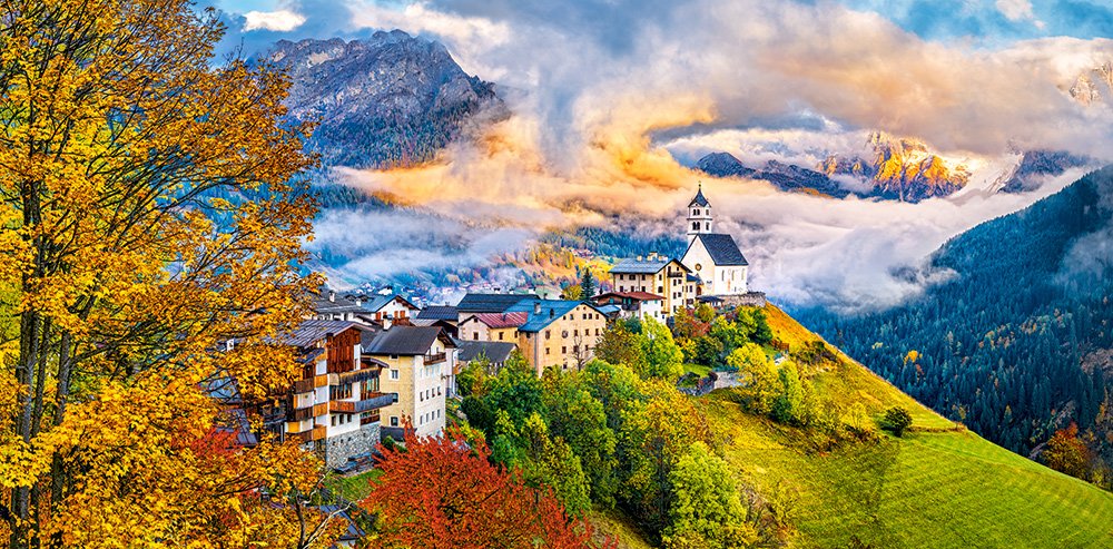Castorland 4000 Piece Jigsaw Puzzles, Colle Santa Lucia, Italy, Mountain Landscape, Adult Puzzles, C-400164-2 Castorland