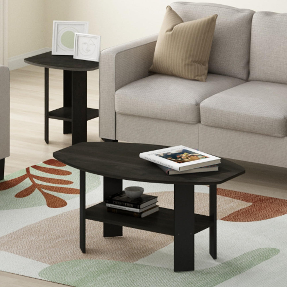 Furinno Simple Design Coffee Table, Espresso Furinno