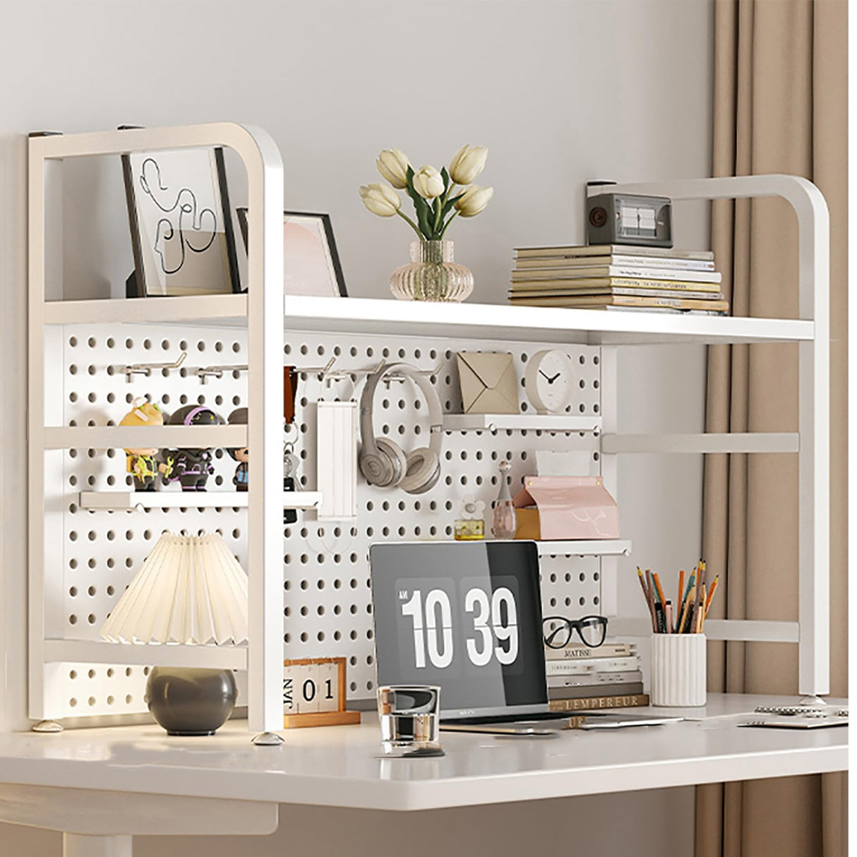 Stylish Metal Desktop Bookcase by DYUNCZ - Space-Saving Organiser Shelf DYUNCZ