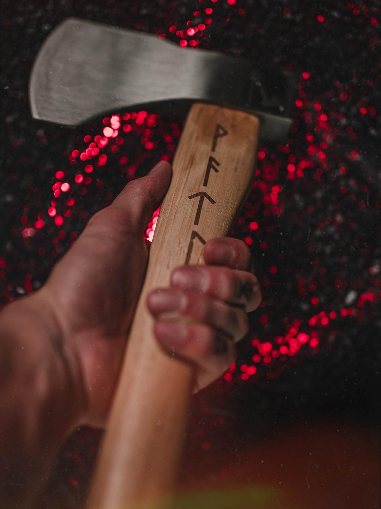 WATL Ragnar Throwing Axe: World Axe Throwing League Premium Competition Throwing Axe with Throwing Hatchet Nylon Sheath and Nordic Engraved Hickory Wooden Handle WATL