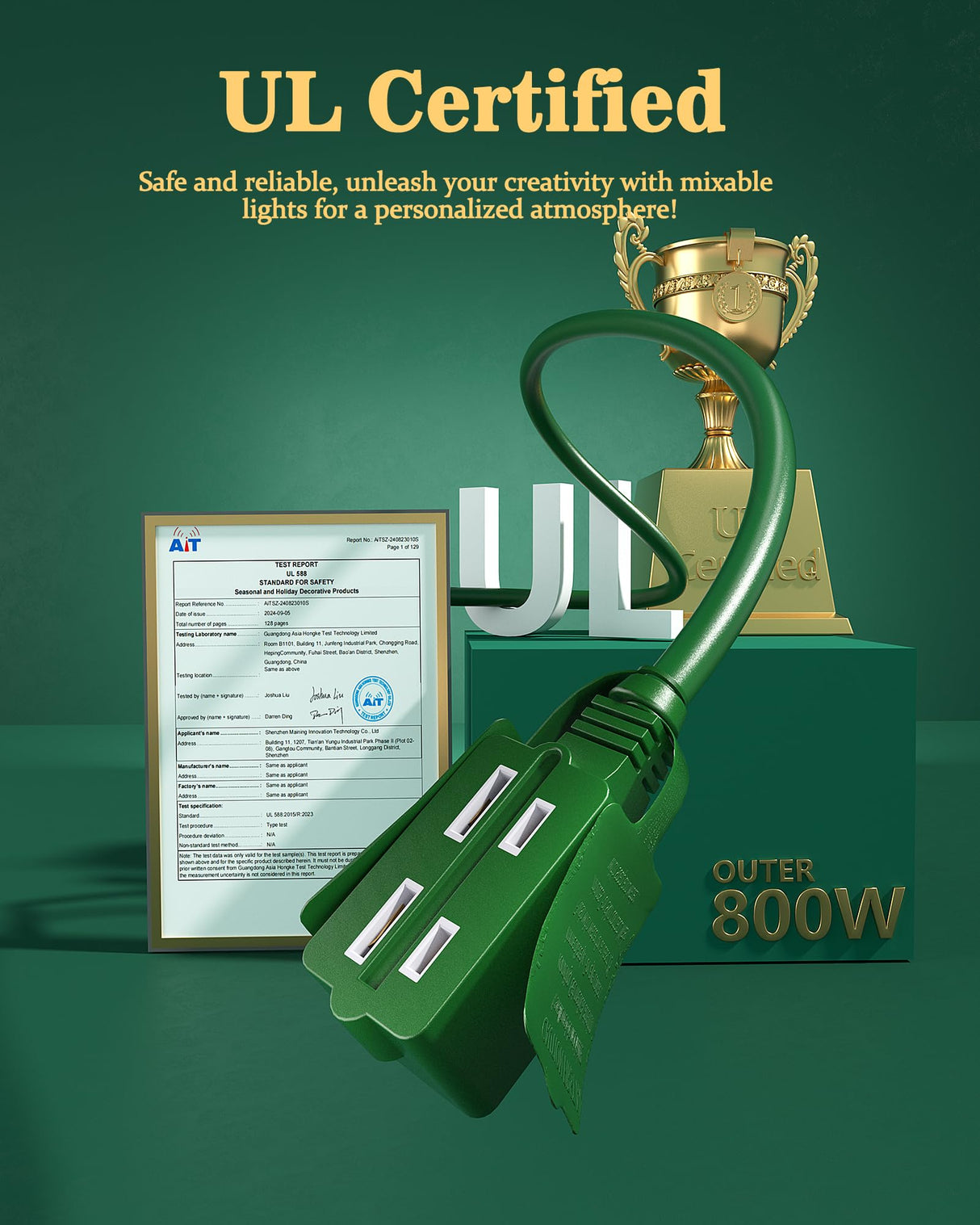 Musical Rotating Christmas Tree Stand, UL Certified Up to 9ft 120 lb Artificial Christmas Tree with Speaker, Spinning Stand with Remote, Fit for 1.25-2" in Tree Poles - 800W Springlift