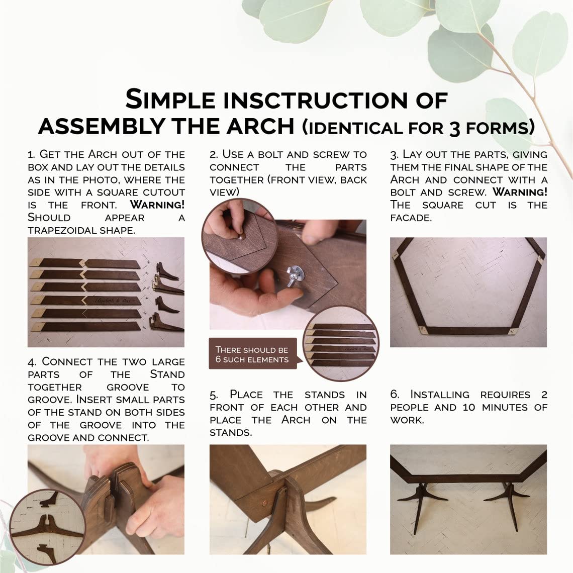 Wooden Wedding Arch 5.9FT, 6.5 FT, 7.2 FT Wood Arch for Wedding Ceremony, Wedding Arbor Backdrop Stand for Garden Wedding, Parties, Indoor, Outdoor, Wooden Wedding Arch Rustic Farmhouse Theme Wedding by Eli