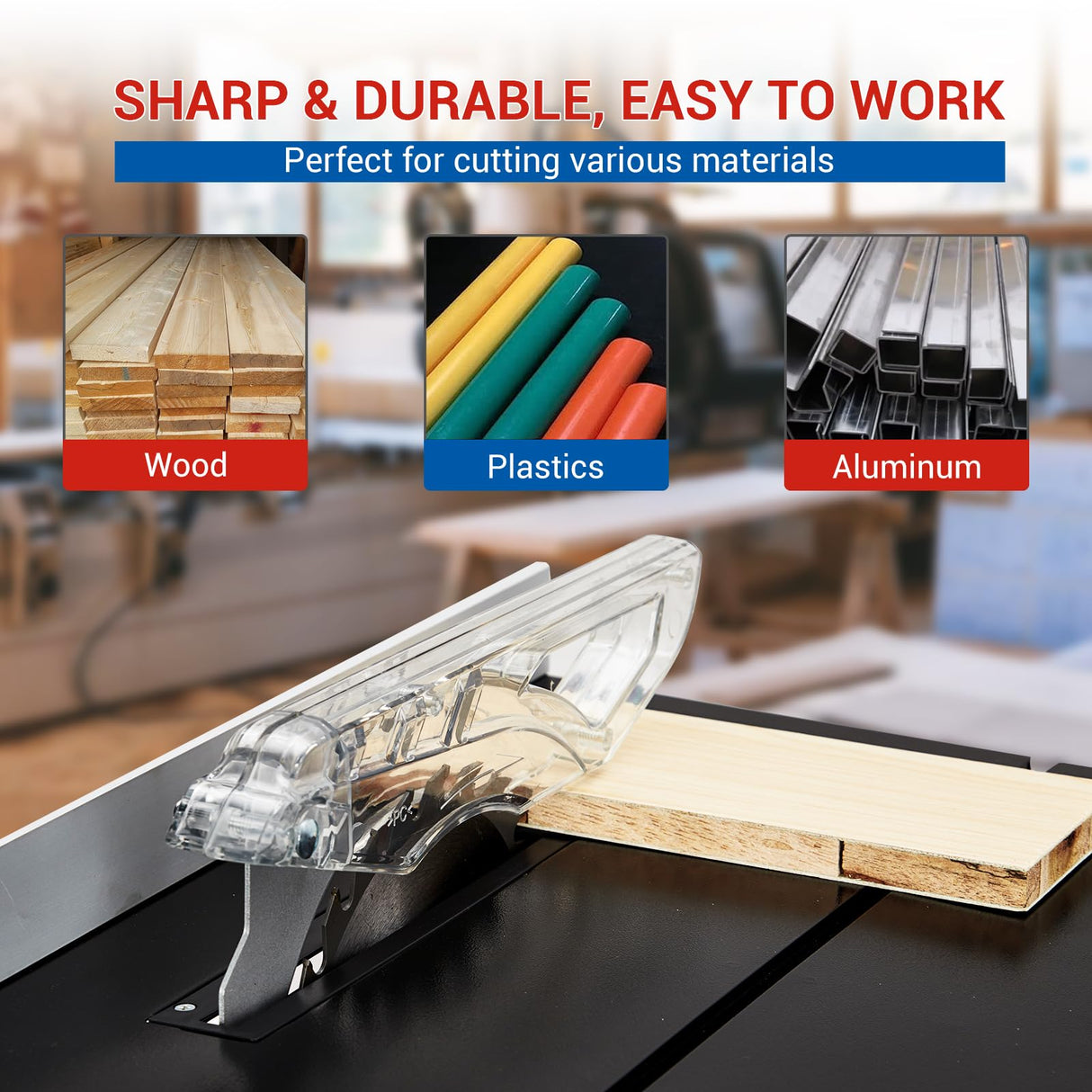 GarveeTech Table Saw for Jobsite, 8-Inch 6.7-Amp Copper Motor, Cutting Speed Up to 3576RPM, 24T Blade,Compact Portable Table Saw Kit With Sliding Miter Gauge, for Diy Woodworking, Orange GarveeTech