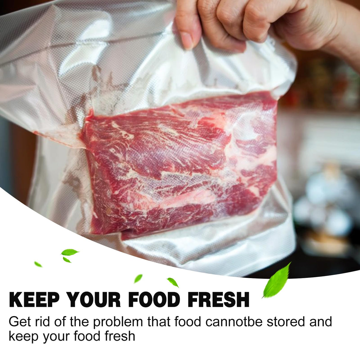 Vacuum Sealer, Food Vacuum Sealer Machine, Vacuum Sealer Machine, Single Sealing/Vacuum Sealing Two Modes, With LED Display, Includes 10 Vacuum Sealer Bags Truloven