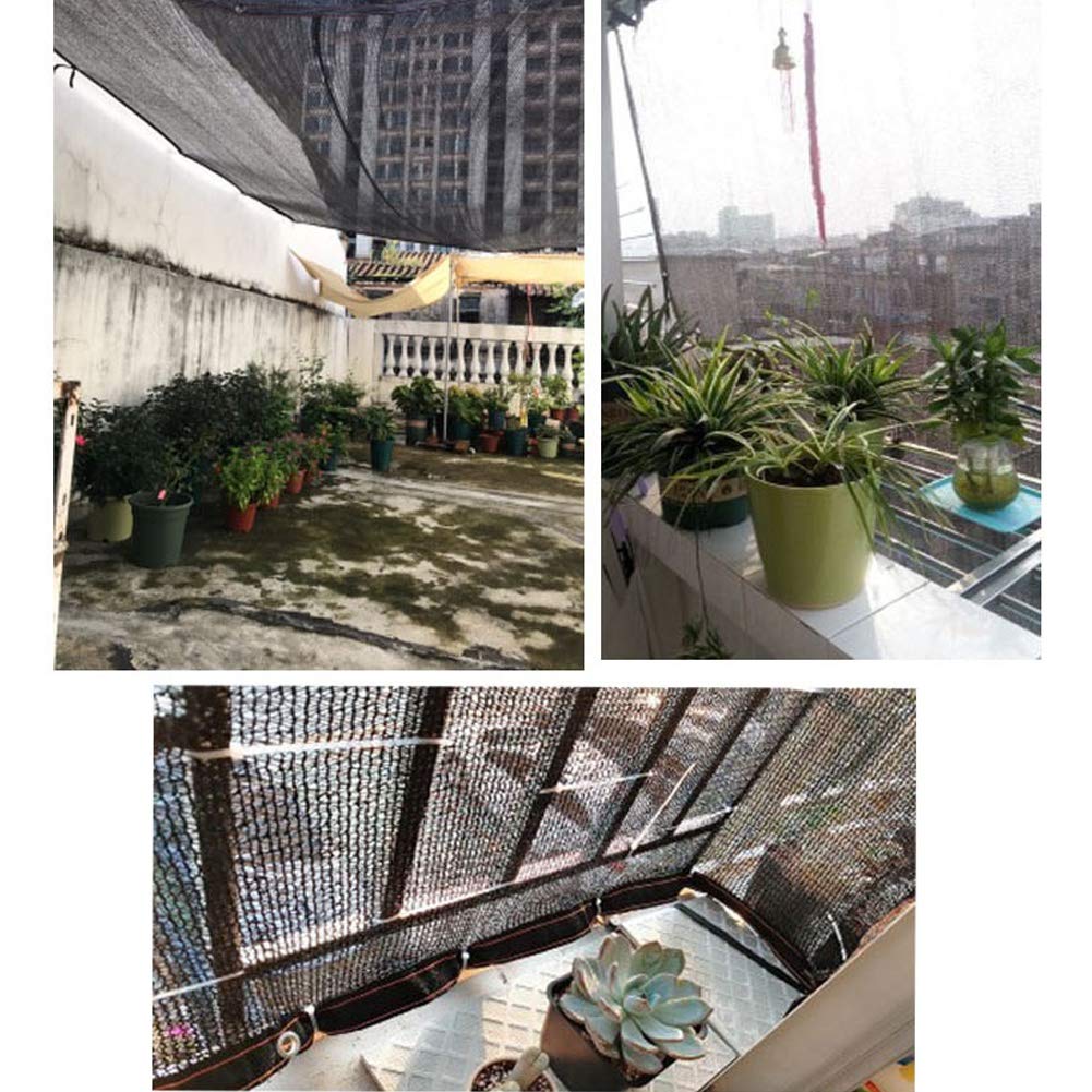 winemana 40% Black Shade Cloth, 10 x 14 FT Durable Mesh Tarp with Grommets, Resistant Garden Sun Shade Netting, Shading Antifreezing for Pergola, Greenhouse, Plants Growing, Chicken Coop winemana