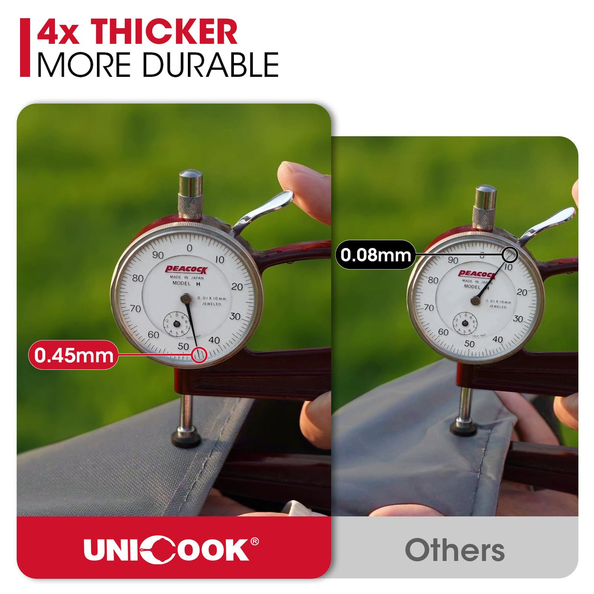 Unicook Grill Cover 75 Inch, Outdoor Heavy Duty Waterproof BBQ Grill Cover, UV & Fade Resistant Material, Compatible with Weber, Char-Broil, Nexgrill and More Grills, All Weather Resistant, Grey Unicook