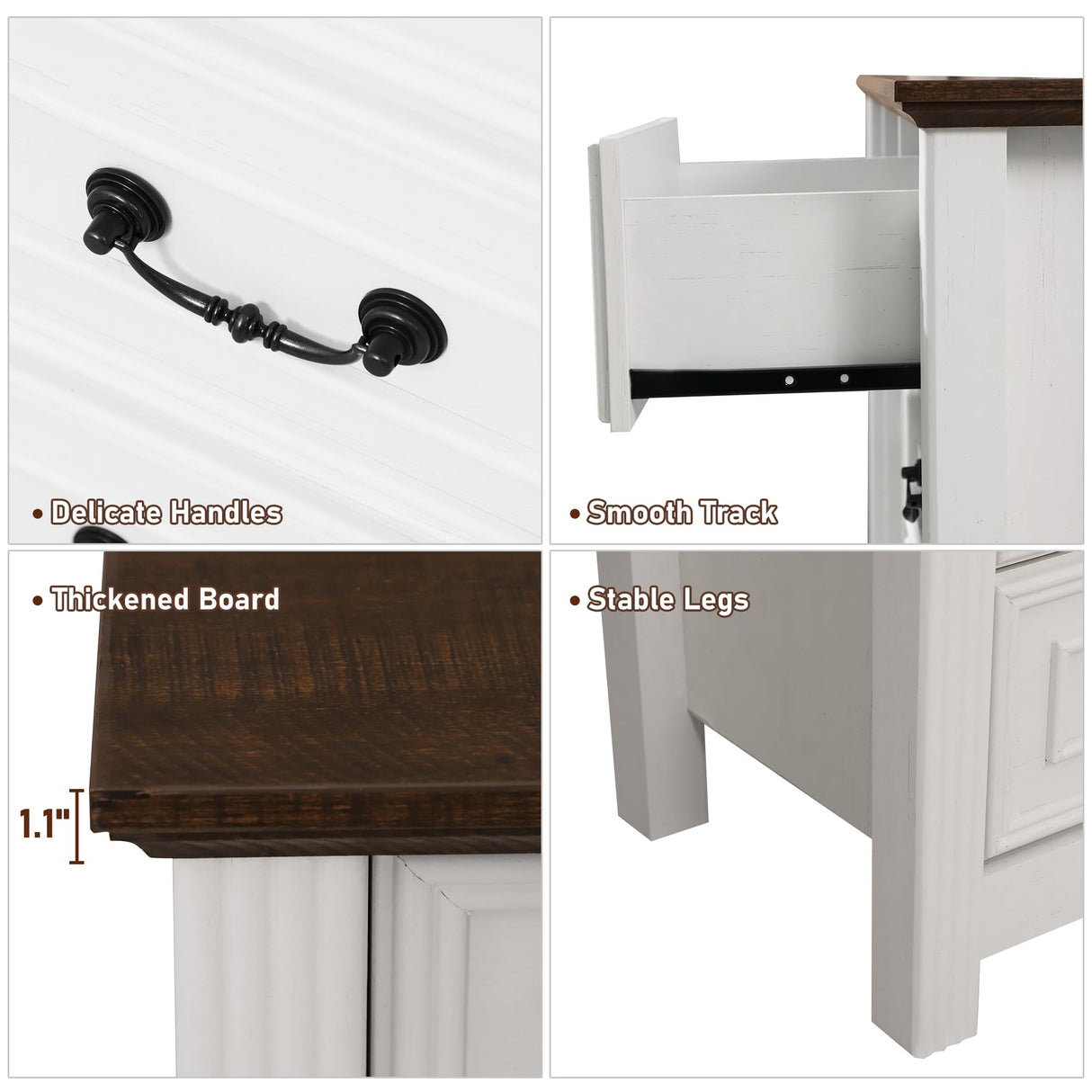 chartustriable Farmhouse 12 Drawer Dresser for Bedroom, 63” Wood Chest of Drawers with Rustic Handles, Wide Closet Dressers Organizer, Living Room, Hallway, Bedroom Furniture, Antique White chartustriable