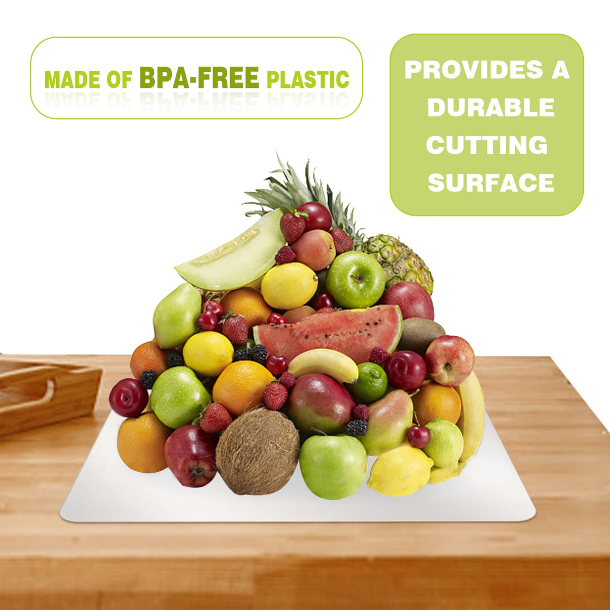 Tecmisse 30 PCS Plastic Placemat Heat Resistant Washable Table Mats, Clear Placemats for Table, Dining, Kitchen, Crafting and Shelf Liner, 17 x 11 Inch Tecmisse