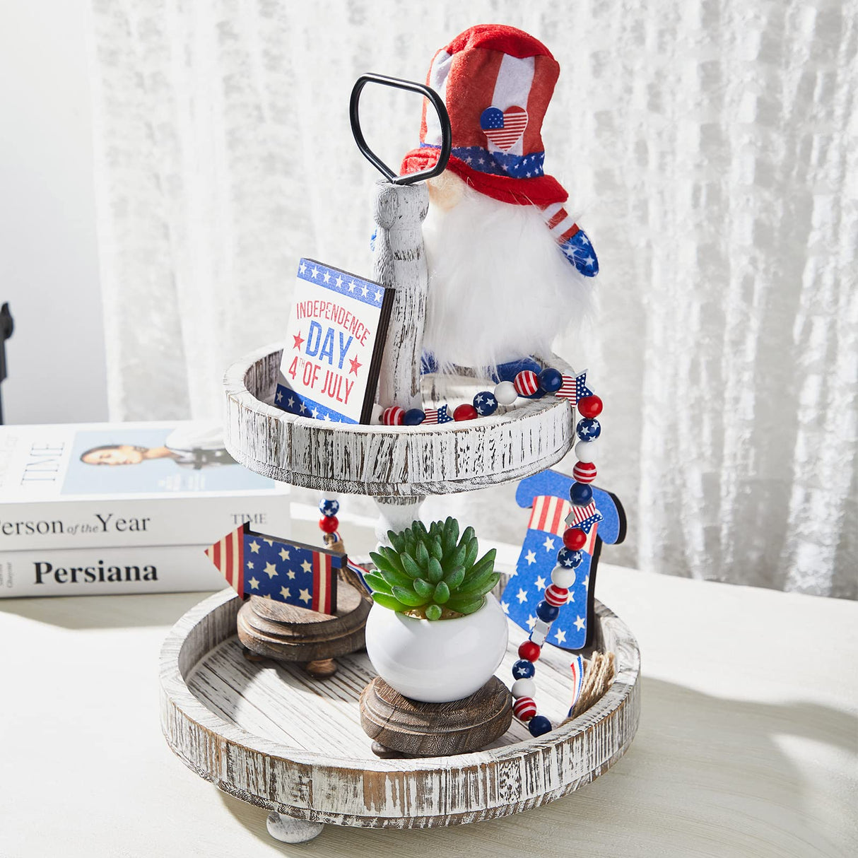 Yalikop 2 Pieces Wood Risers for Decor Farmhouse Wood Riser Rustic Pedestal Wood Pedestal Mini Riser Stand for Tiered Serving Stands Farmhouse Cake Food Plant Display Decor Yalikop