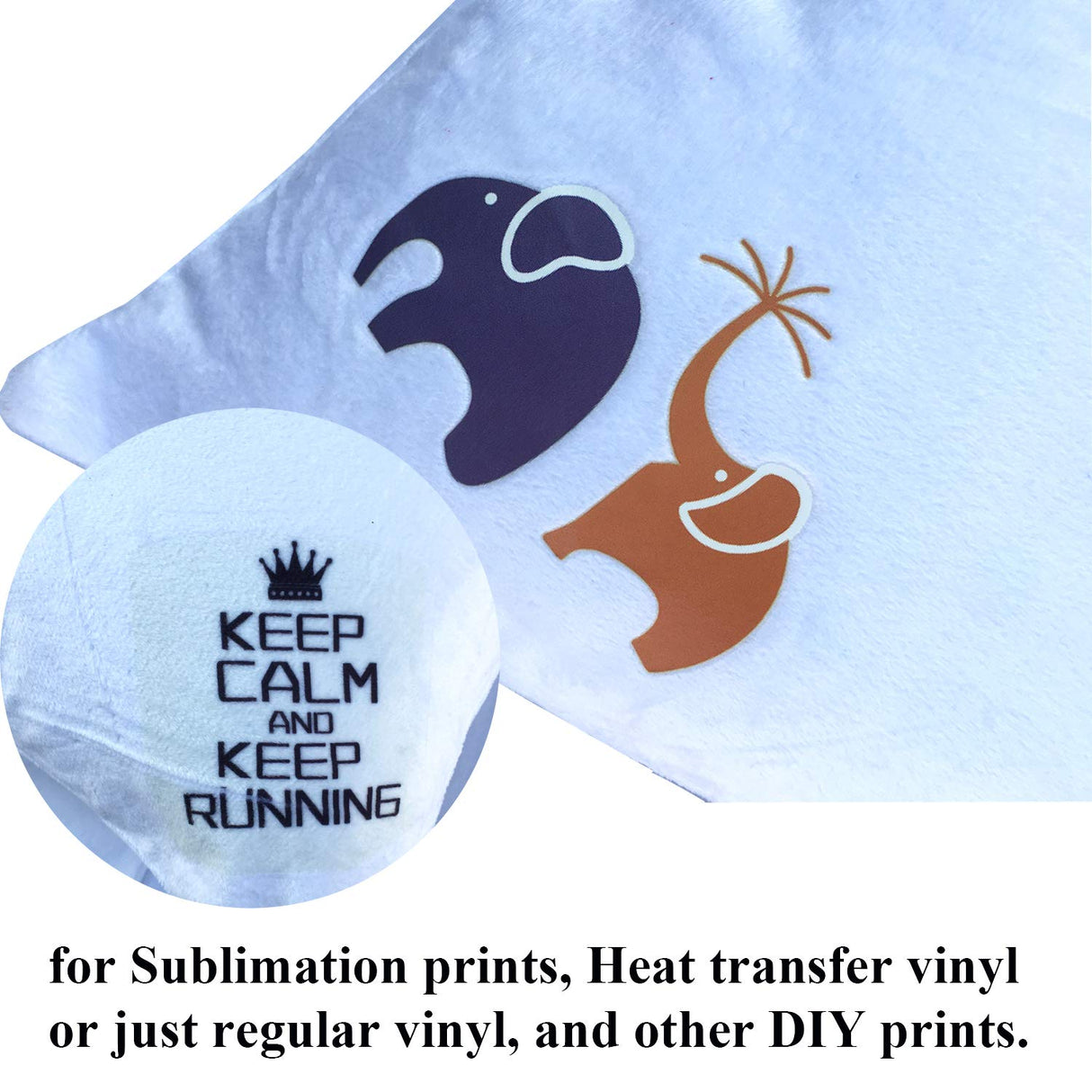 FUKiss 4 PCS 12" x 20" White Sublimation Blanks Soft Plush Crystal Velvet Fabric Throw Pillow Case Cushion Cover Pillowcase for Sofa Vinyl Projects DIY Printing Square NO Pillow Insert FUKiss