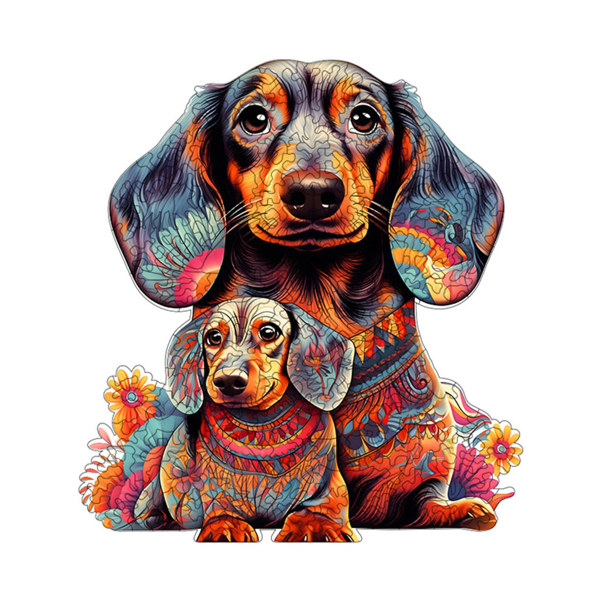 Wooden Puzzle for Adults, 200 Piece Irregular Animal Shaped Wooden Jigsaw Puzzles, Unique Puzzles for Adults, Creative Gift for Adults and Kids WHJSG