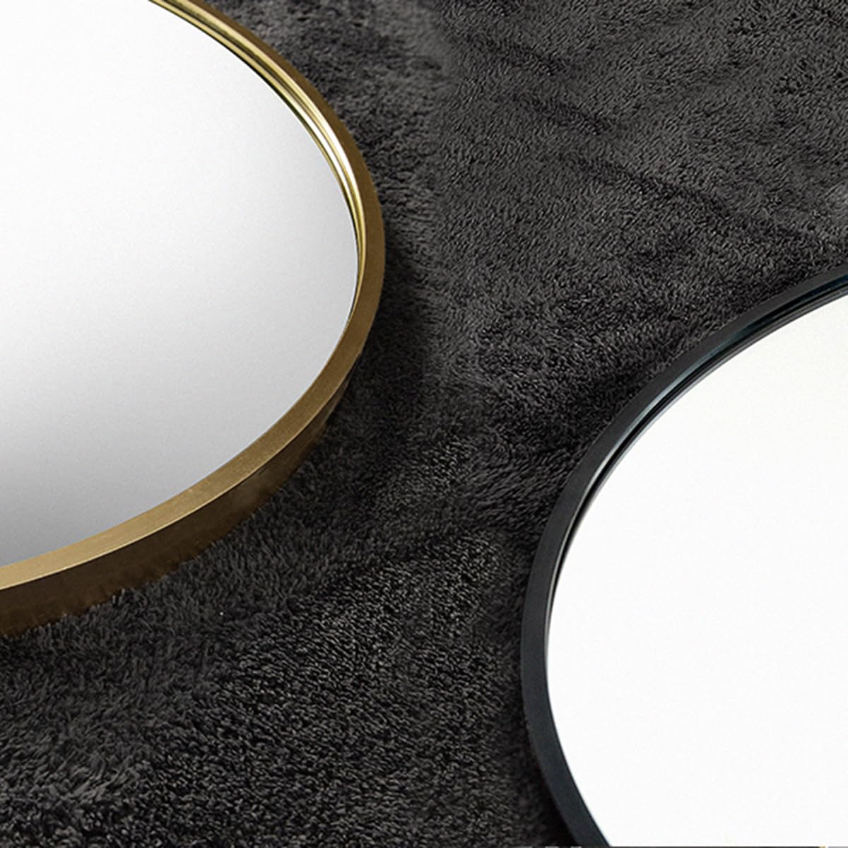 Otlsh 14"×48" Door Mirror,Arched Full Length Mirror, Over The Door, Arch Wall Mirror, Thin Frame, Aluminum Alloy, for Bedroom, Living Room, Entryway -Black Otlsh