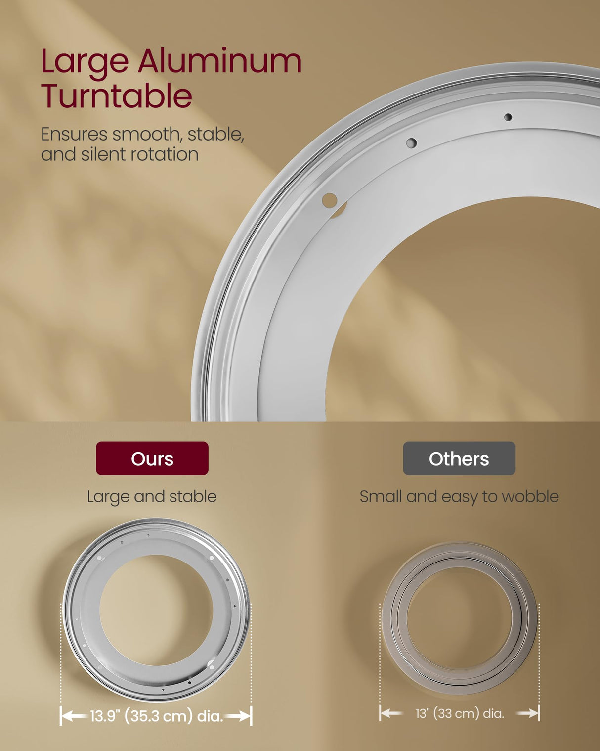 VASAGLE 4-Tier Corner Rotating Bookshelf with Bookends in Black VASAGLE