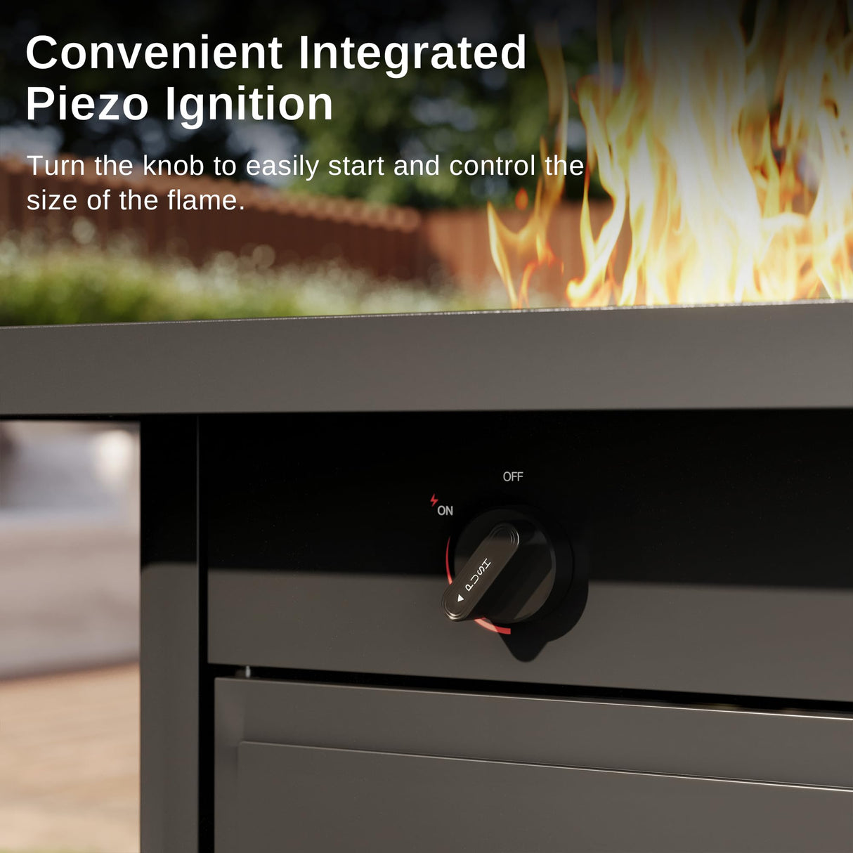 EAST OAK 28'' Propane Fire Pit Table, 50,000 BTU Steel Gas FirePit for Outdoor, Outside Patio Deck and Garden, CSA Certified Fire Table with Magnetic Lid, Cover-Storage Basket and Lava Rock , Black EAST OAK