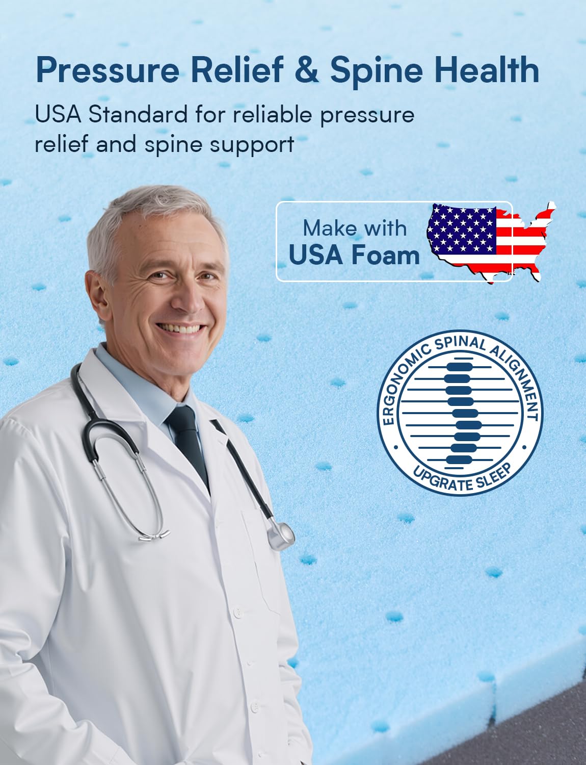 Grbsy Firm King Size Mattress, 14 Inch Cooling Gel Memory Foam Mattress, Back Pain Relief, Cooling Ice Silk Cover, Bed Mattress in Box, CertiPUR-US Certified Grbsy