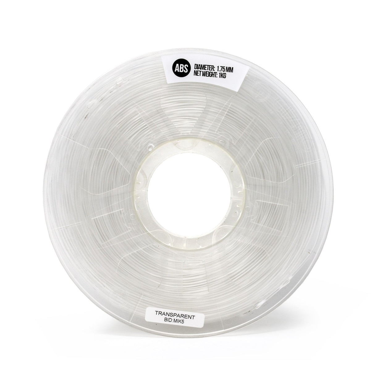 Gizmo Dorks 1.75mm ABS Filament 1kg / 2.2lb for 3D Printers, Transparent Gizmo Dorks