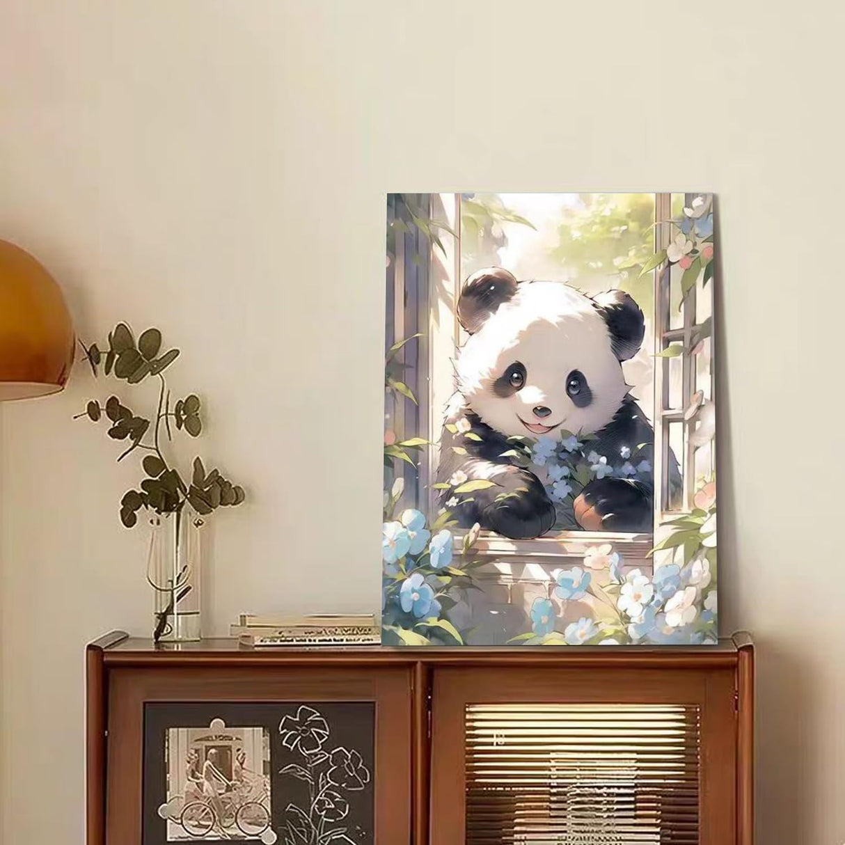 Reivworl Panda Paint by Numbers Kit for Adults, Panda Paint by Number for Adults, Adult Paint by Number Kits for Gifts and Home Wall Decor 16x20Inch Reivworl