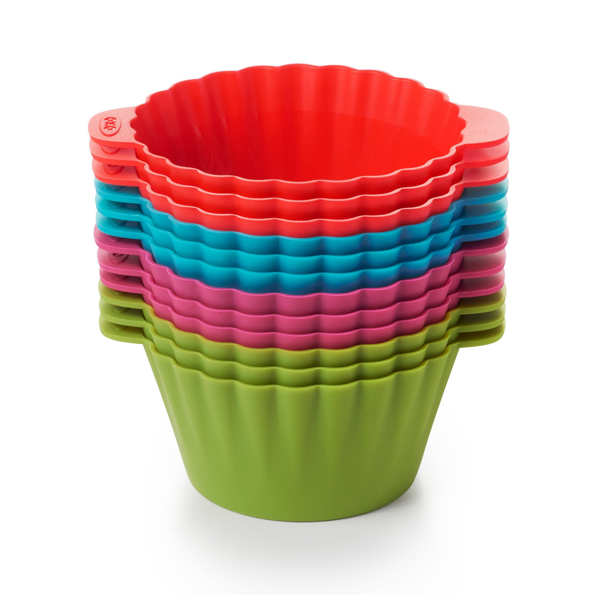 OXO Good Grips Silicone Baking Cups, Multicolor 3 oz.(Pack of 12) OXO