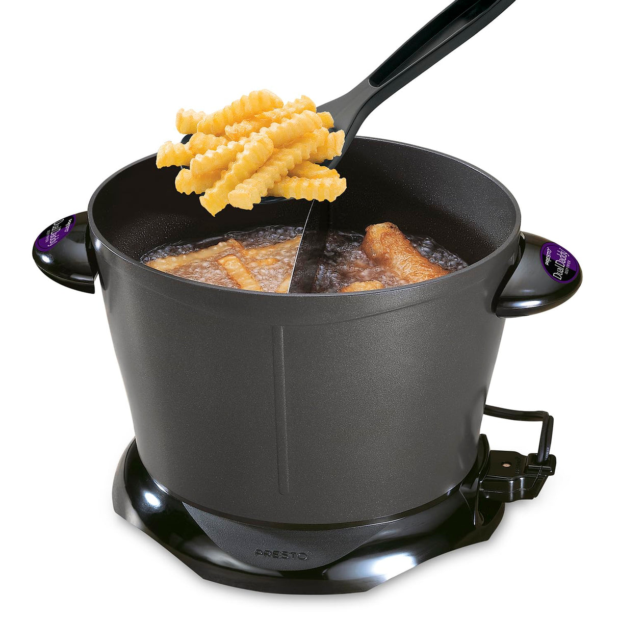 Presto 05450 DualDaddy Electric Deep Fryer, Black Presto