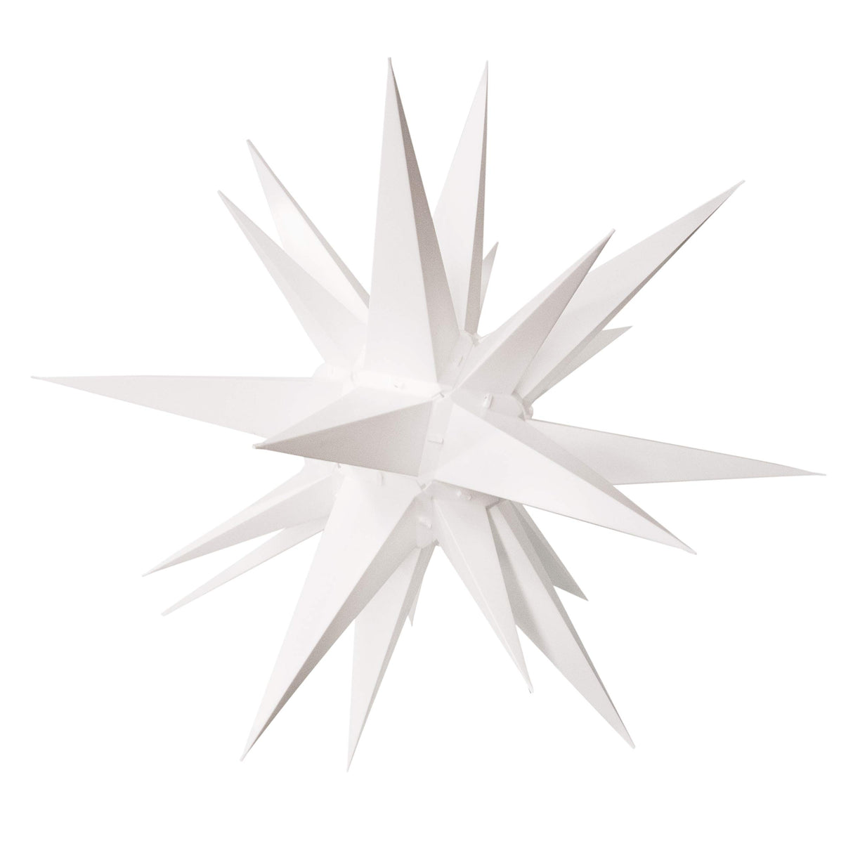 Elf Logic 21" Large Warm White LED Moravian Star - Hanging Outdoor Christmas Light - Use as Holiday Decoration, Porch Light, 3D Fixture, Advent Star, Wedding & Ballroom Venue Decor - Assembly Required Elf Logic