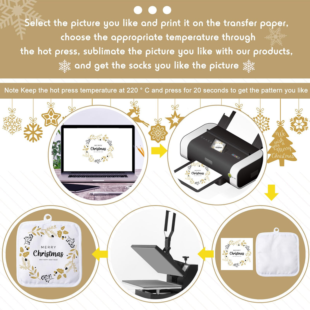 12 Pieces Blank Sublimation Oven Mitts Set Include Blank Sublimation Heat Resistance Oven Gloves and Blank Sublimation Pot Holders for DIY Kitchen Dining Room Accessories Patelai