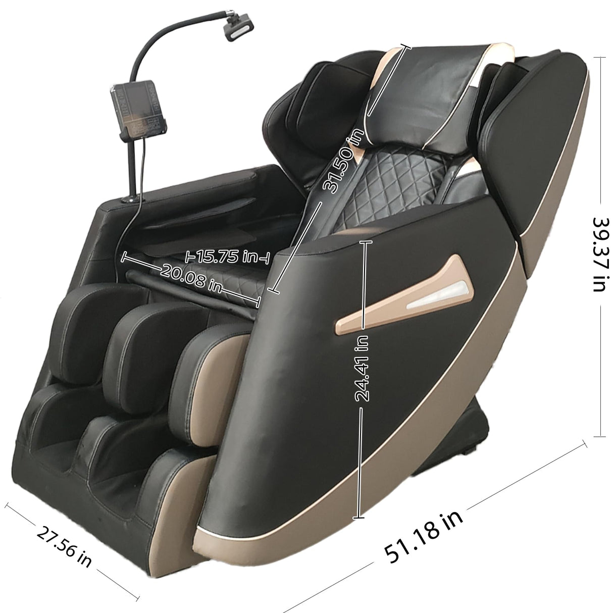 GDFStudio 2025 Full Body Massage Chair, Zero Gravity Recliner with Heating, Air Pressure, Foot Rollers, Bluetooth Speaker & Adjustable Intensity, 5 Automatic Modes for Home & Office Relaxation GDFStudio