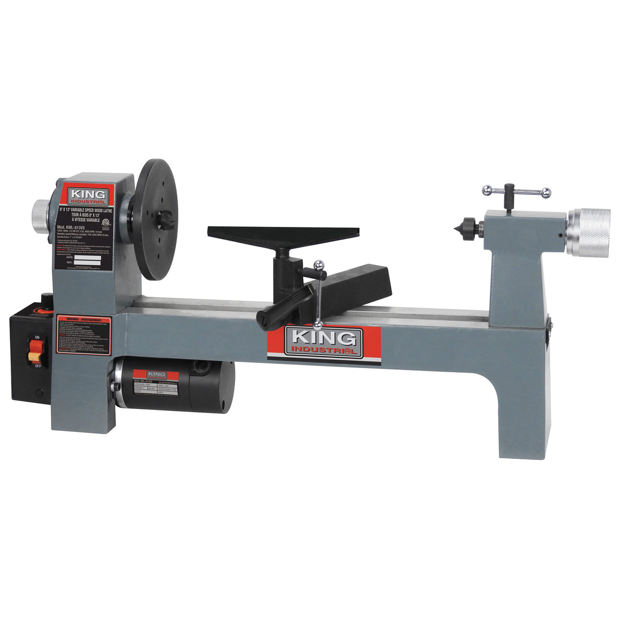 King Industrial Variable Speed Pen Lathe – 8” X 13” King Industrial