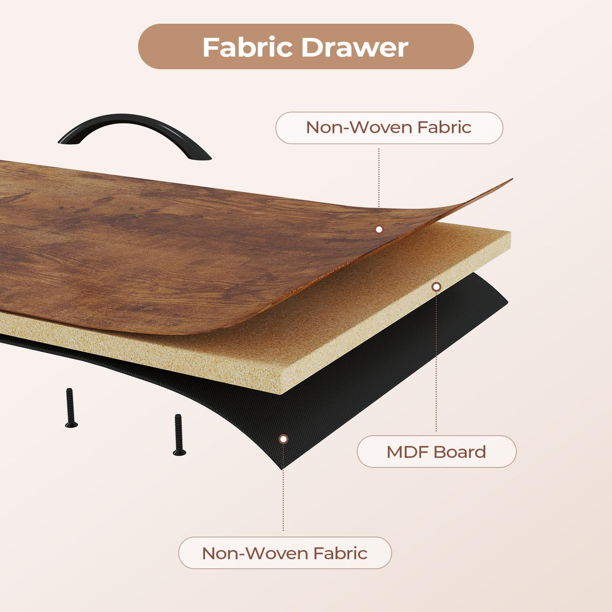 HAUOMS TV Stand Dresser for 65 Inch TV, 63" W Dresser with LED Lights & Power Outlets, Rustic Brown Long Dresser with 12 Fabric Drawers, Entertainment Center with Shelves,for Bedroom HAUOMS