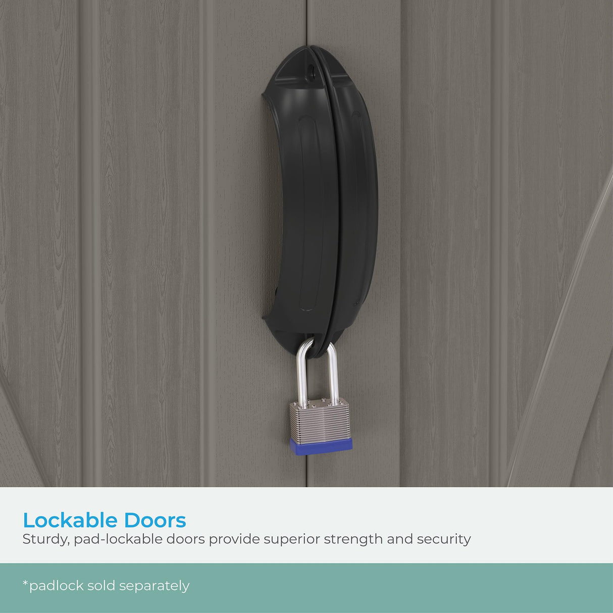 Suncast 54 cu. ft Resin Vertical Lockable Storage Shed, Stoney, BMS5700SB Suncast