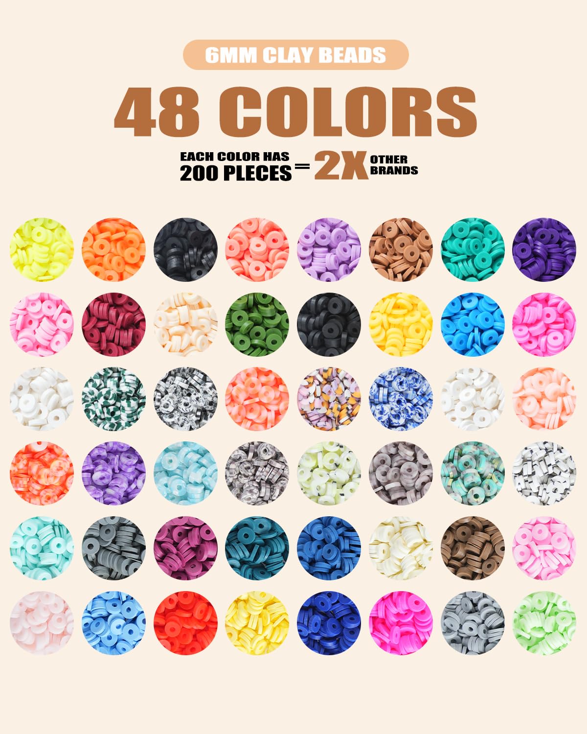 BestNow Clay Beads 3 Boxes Bracelet Making Kit Heishi Beads for Jewelry Making Round Letter Beads with Charm Elastic Strings Friendship Bracelets Holiday Arts and Crafts Gifts for Girls Adults BestNow