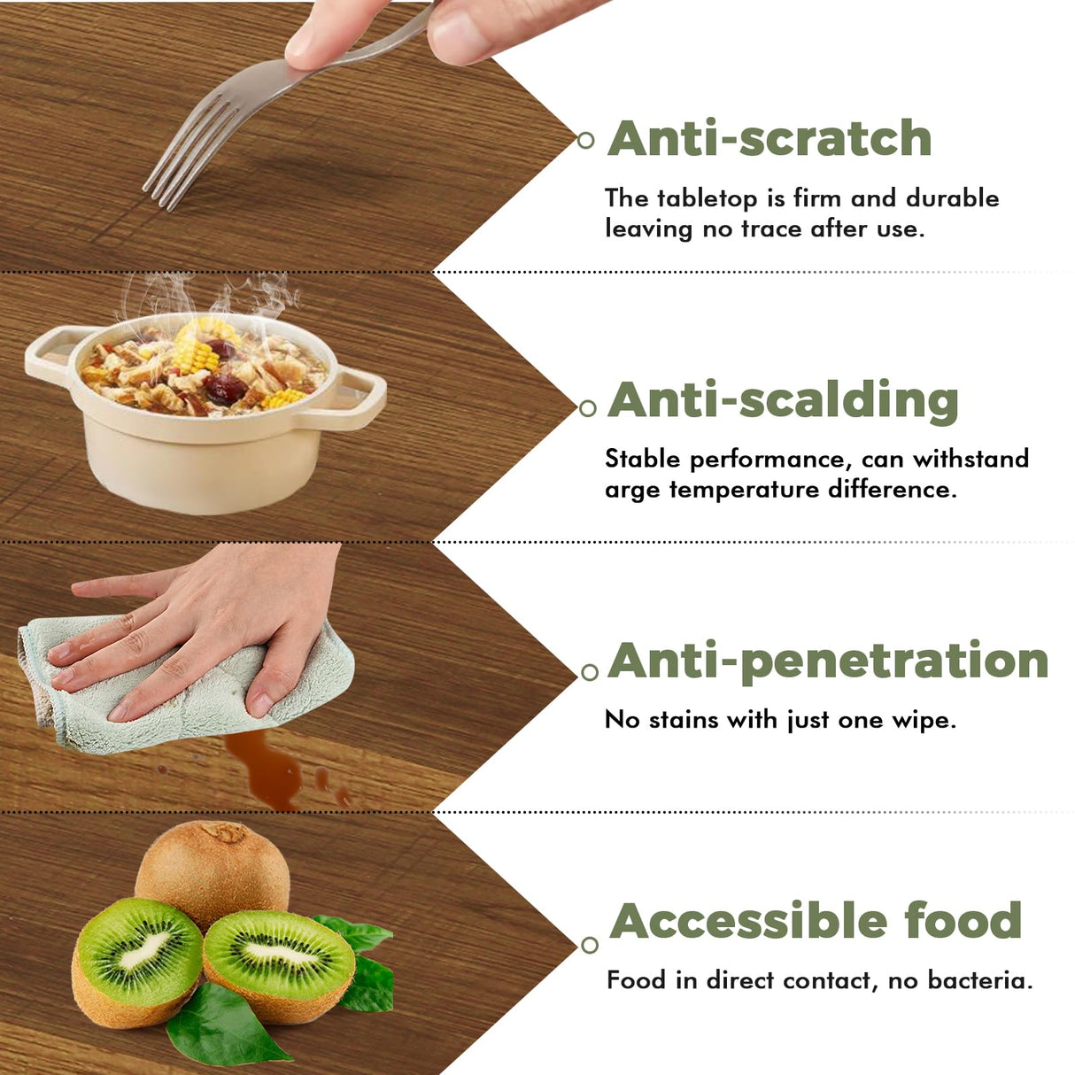 STHOUYN Farmhouse Rustic Extendable Dining Room Table for 8 10, 70.9" (86.6") x 31.5", Rectangular Dinner Table for 6-10, Mid Century Modern Expandable Retractable Wooden Kitchen Table (Brown) STHOUYN