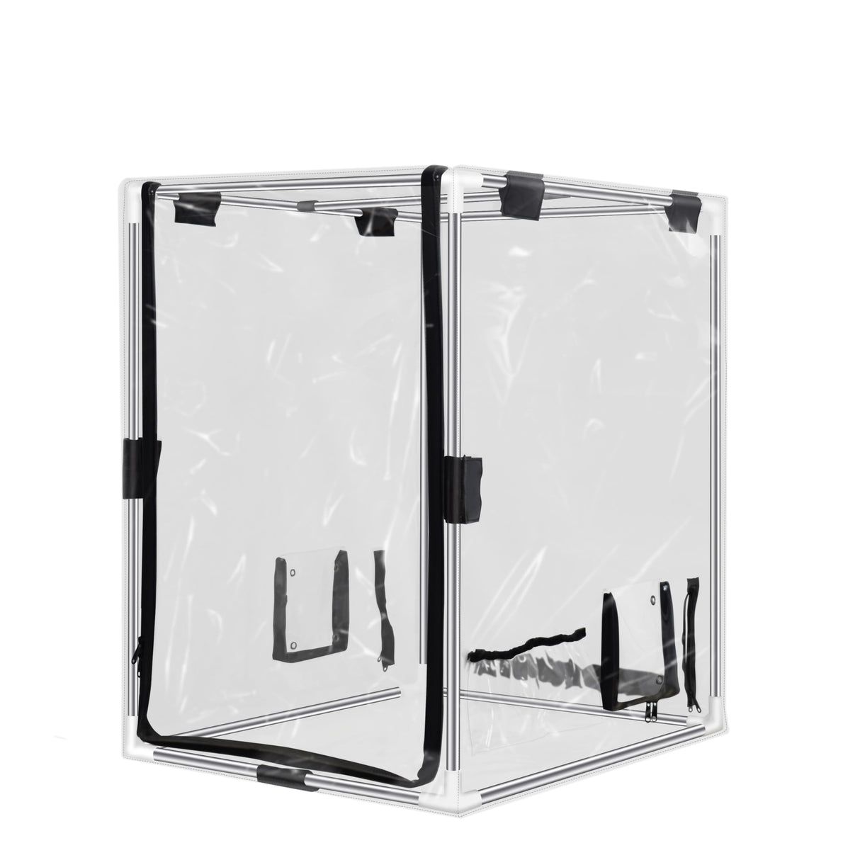 FUNGDO Transparent 3D Printer Enclosure Resin Printer Enclosure Clear TPU Protective Cover Dustproof Tent with Ventilation Fixing Port for FDM/LCD/DLP/SLA 3D Printer (T-Middle) FUNGDO