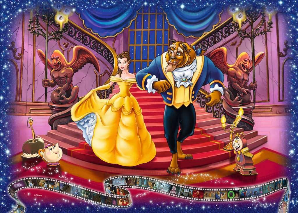 Ravensburger Disney Beauty and The Beast 1000 Piece Jigsaw Puzzle for Adults - 19746 - Every Piece is Unique, Softclick Technology Means Pieces Fit Together Perfectly Ravensburger