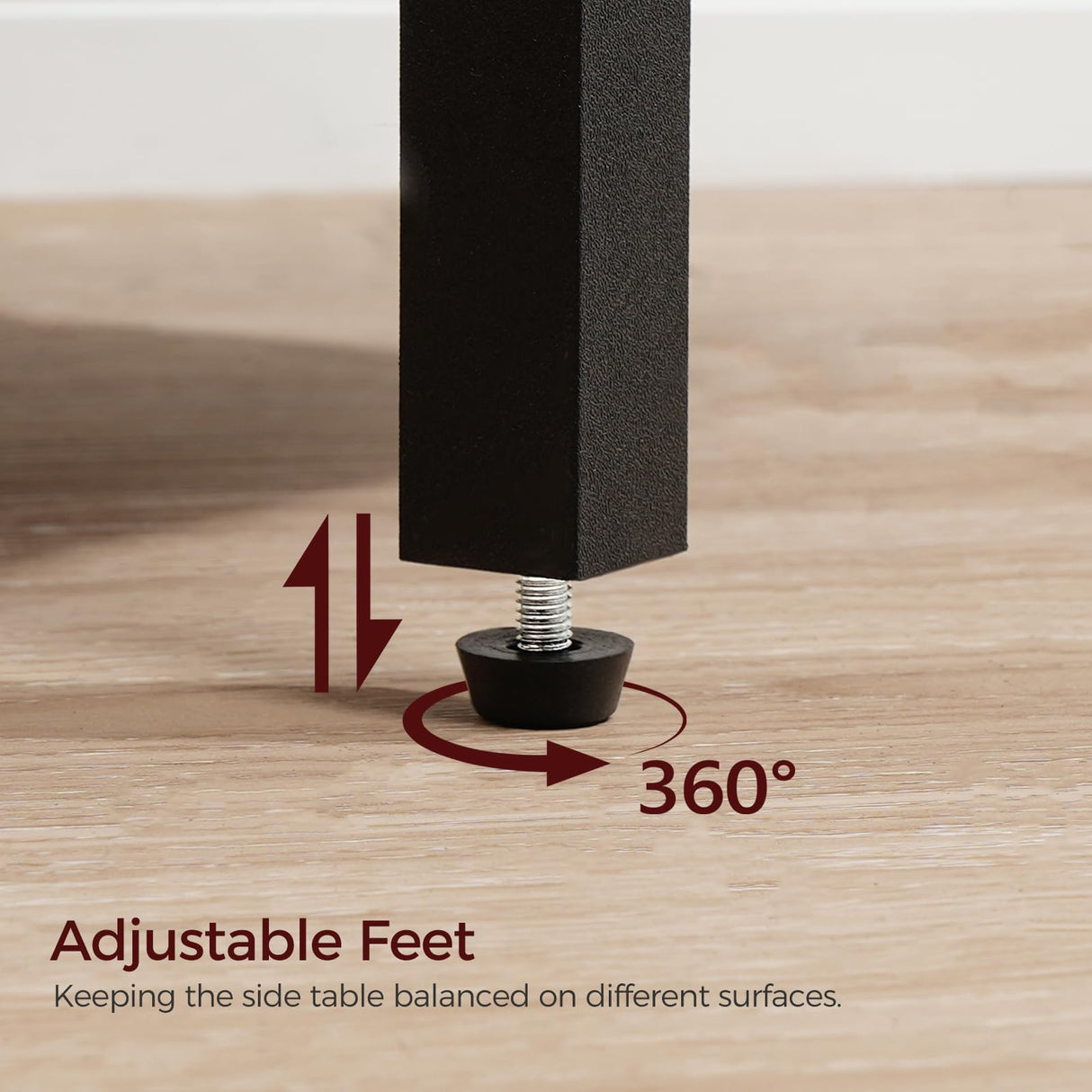 MAHANCRIS Side Table Set of 2, End Table with Charging Station, Nightstand with USB Ports and Outlet, Wooden Bedside Table for Small Space,Living Room, Bedroom, Easy Assembly, Rustic Brown ETHR79E01S2 MAHANCRIS