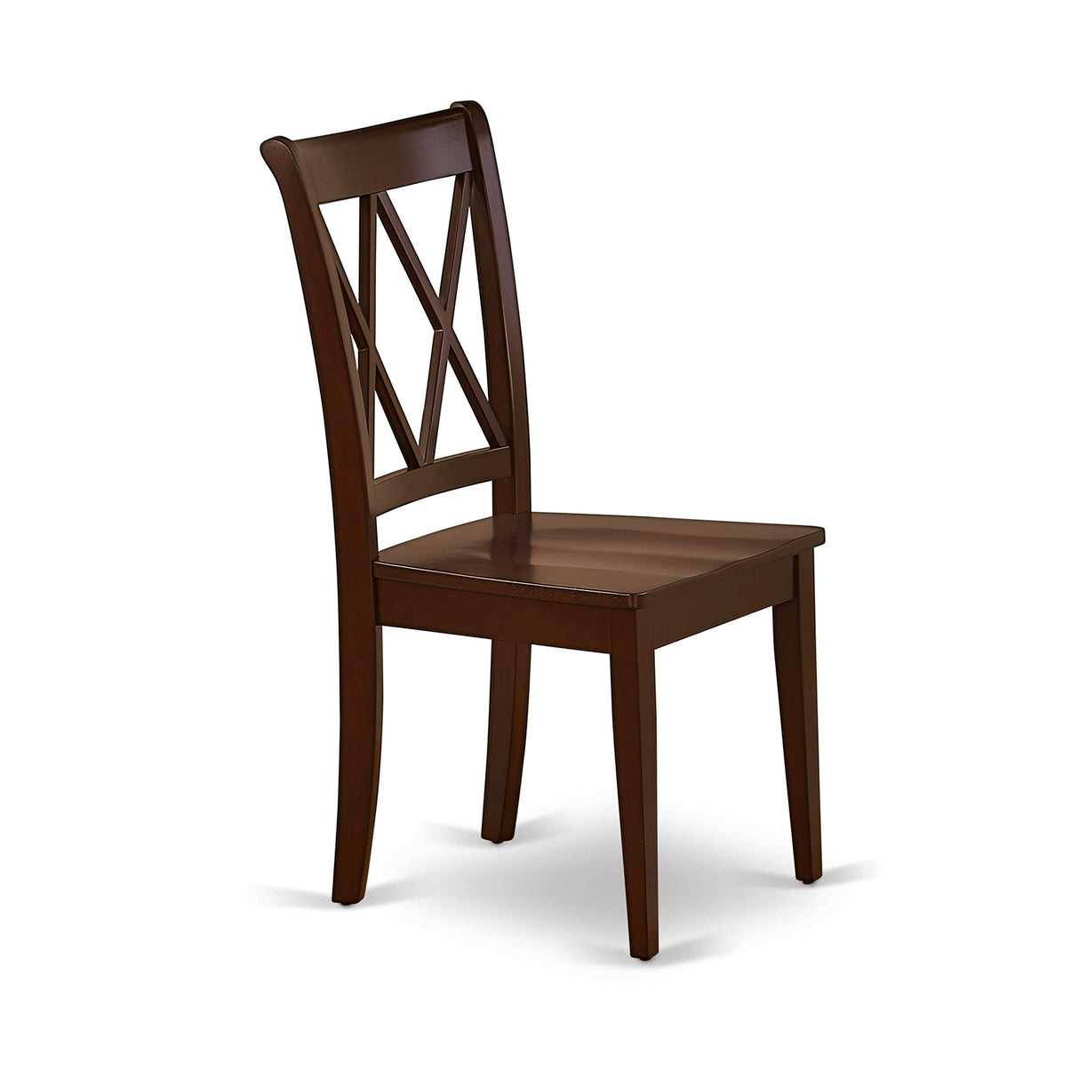 East West Furniture NOCL5-MAH-W 5 Piece Dining Set Includes a Rectangle Dining Table with Butterfly Leaf and 4 Kitchen Chairs, 32x54 Inch, Mahogany East West Furniture