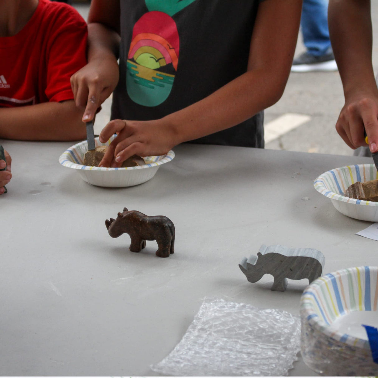 STUDIOSTONE CREATIVE Rhinoceros Soapstone Sculpture Stone Carving DIY Arts Crafts Kit Kids Adults STUDIOSTONE CREATIVE