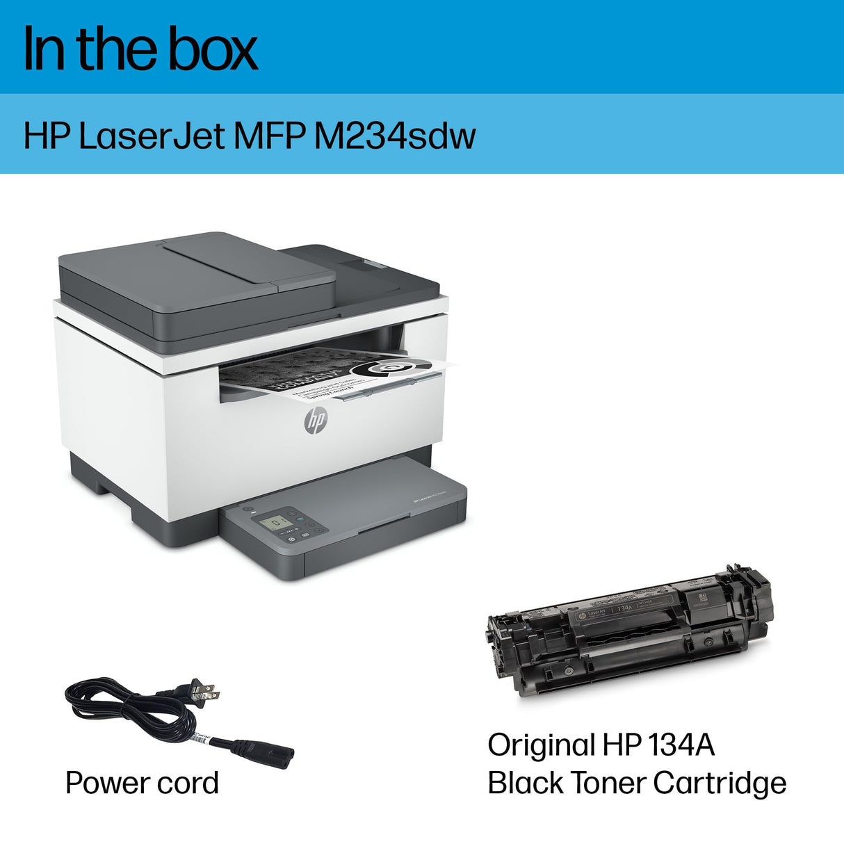 HP LaserJet MFP M234sdw Wireless Printer, Print, scan, copy, Fast speeds, Easy setup, Mobile printing, Best-for-small teams HP