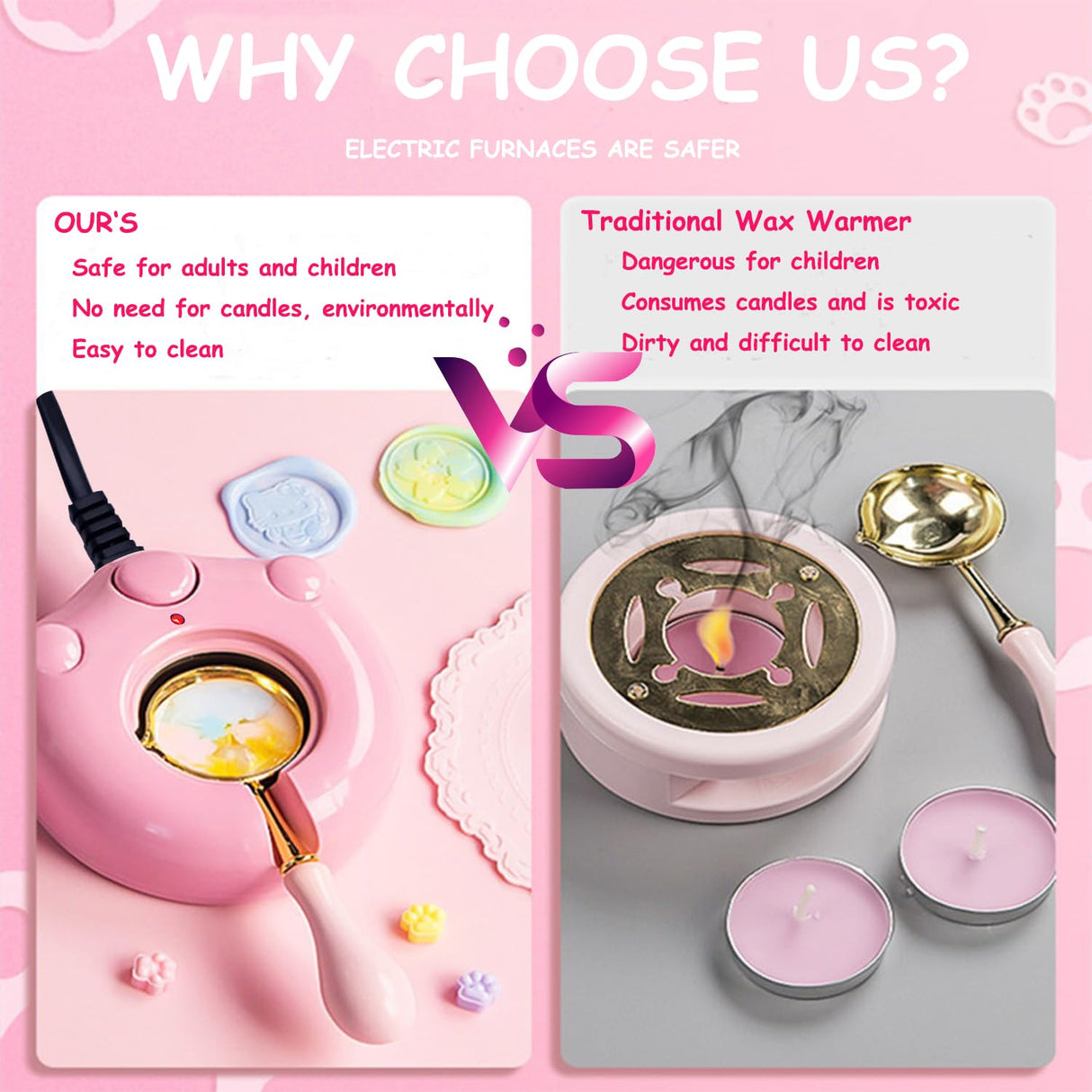 MONVICT 732 Pcs Wax Seal Stamp Kit with Pink Gift Box, Electric Wax Seal Warmer, Sealing Beads, Stamp, Spoon, Pens, Envelopes, Tweezers Gift for Kids Girls Crafter DIY MONVICT