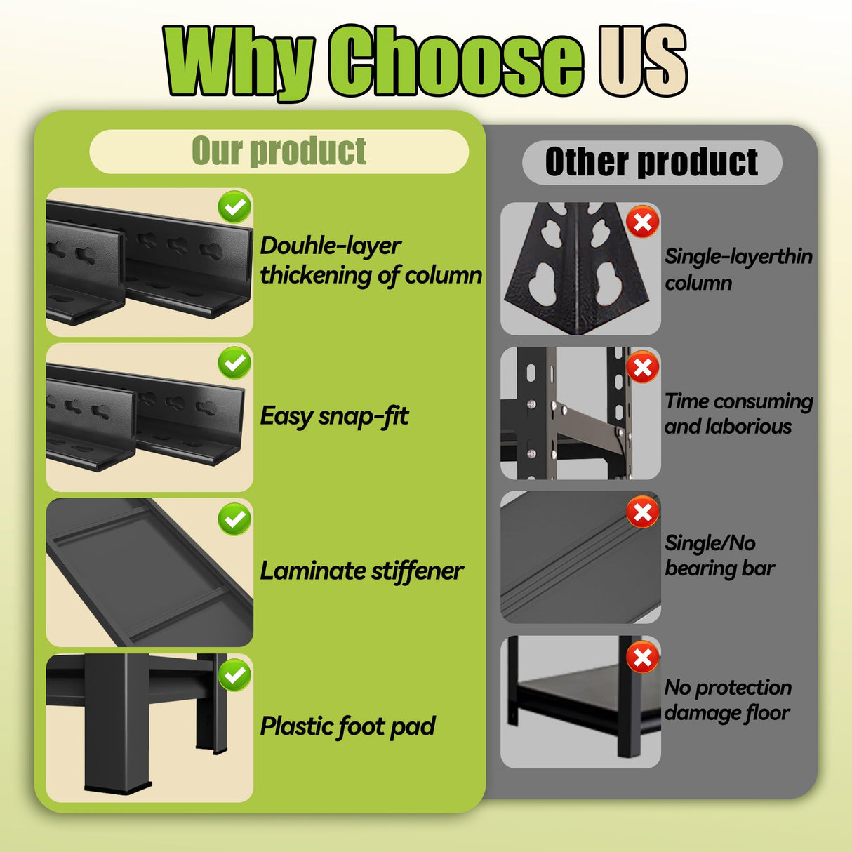 Notmise Book Shelf, 5 Tier Metal Wide Bookshelves, Heavy Duty Bookcase, Adjustable Industrial Bookshelf, Tall Book Shelf for Living Room & Bedroom and Library, Black(72" H*35.4" W*15.8" D) Notmise