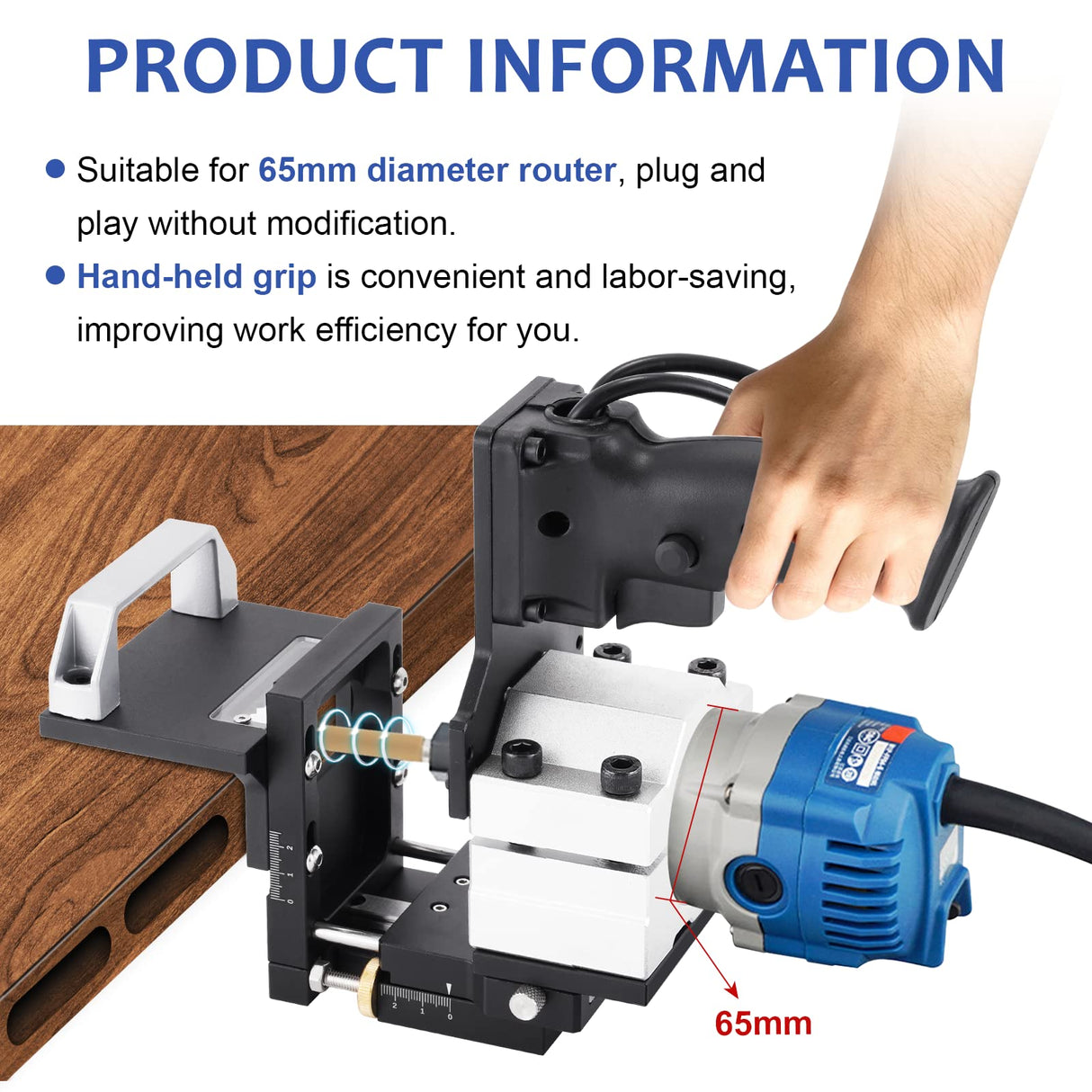 YUCHENGTECH Mortising Jig 2 in 1 Invisible Fastener Slotting Bracket Woodworking Slotting Locator for Woodworking Furniture Splicing YUCHENGTECH