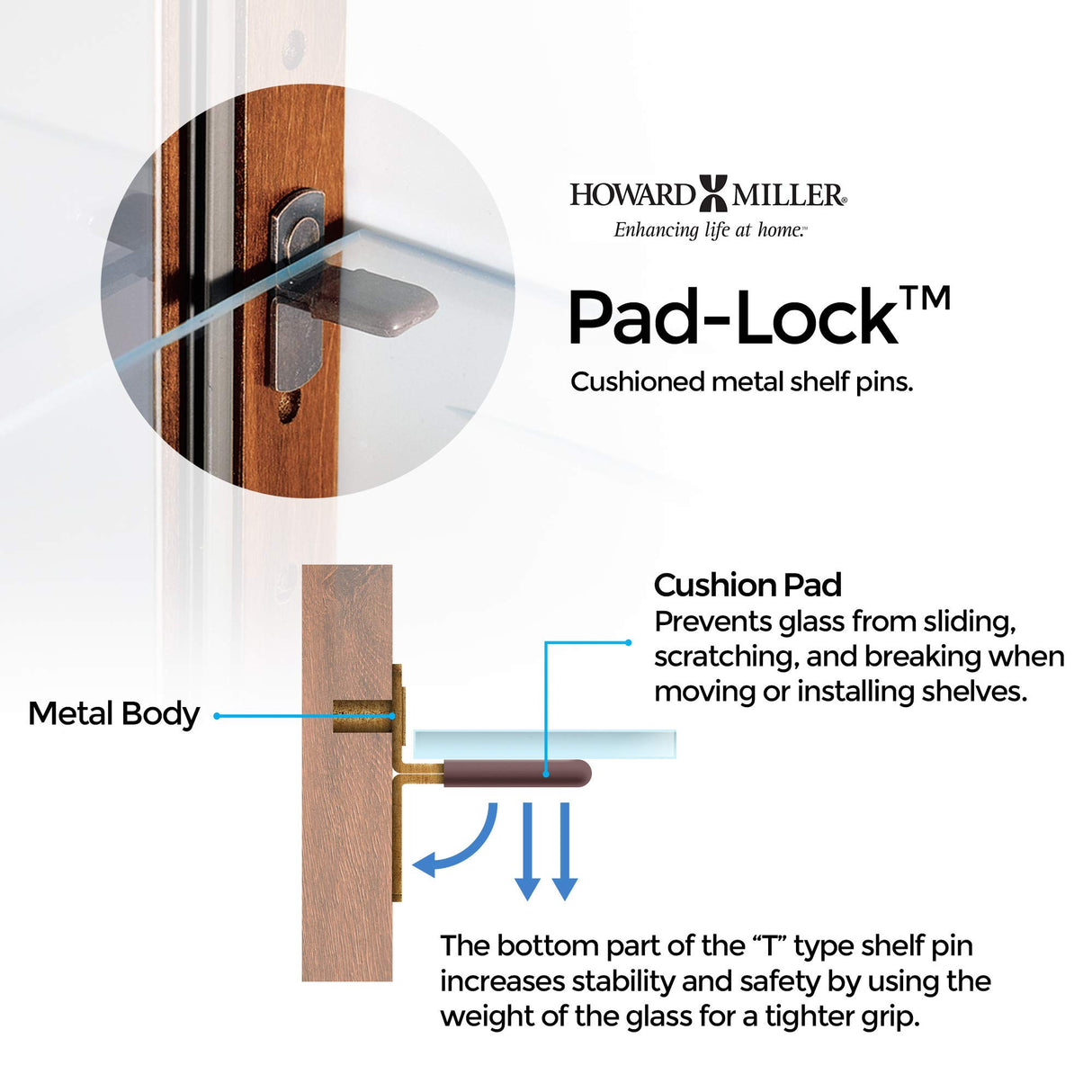 Howard Miller Tyler VI Curio - Floor Mount Showcase Auburn Finish Lockable Shelves & Levelers, Adjustable Vertical Plate Display Perfect for Living Room Office and Room Decor Howard Miller