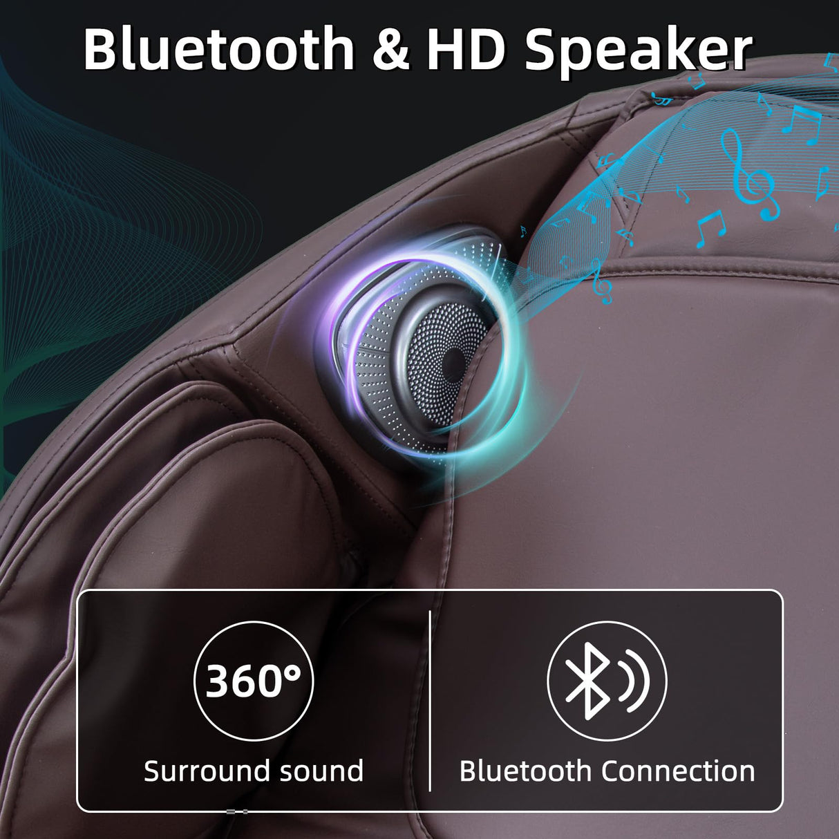 MYTHIA A303 Massage Chair iRest System, Full Body with Heat, Zero Gravity, 53.15" SL Track Shiatsu Recliner with Auto Body Scan, Bluetooth Speakers, Footrest Calfrest Extension (Brown) MYTHIA