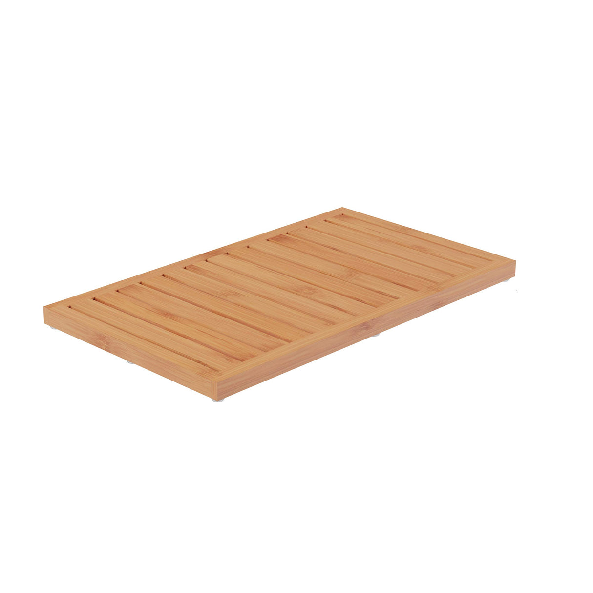 Lavish Home Bamboo Bath Mat-Eco-Friendly Natural Wooden Non-Slip Slatted Design Mat for Indoor and Outdoor Bathtub, Shower, Sauna, Pool, or Hot Tub Lavish Home