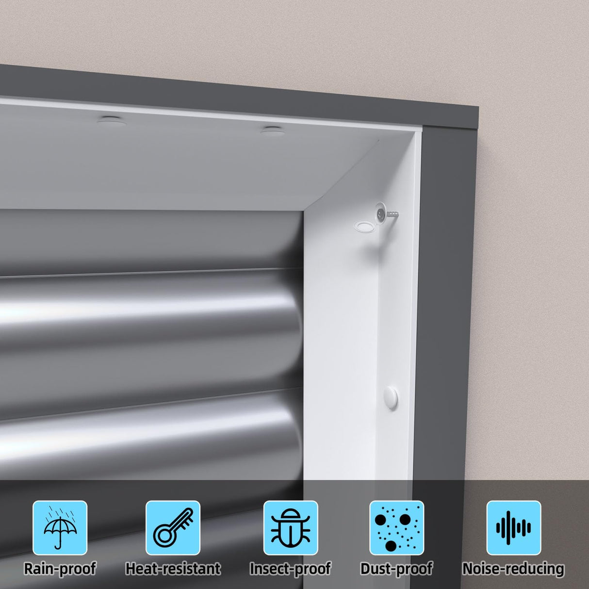 Ginchain Garage Door Seal Top and Sides Seal Strip, 36FT Garage Door Weather Stripping Replacement, Universal Weatherproofing Garage Door Seal Sealing Ginchain