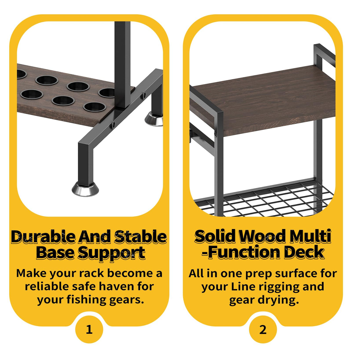 SOYEEZE Fishing Rod Holder for 28 Rods, Ground Stand Fishing Pole Holders for Garage, 3-Sided Vertical Fish Rod Rack for Tackle Box, Fishing Supplies,a Display Fish Gear Storage Gift for Man SOYEEZE
