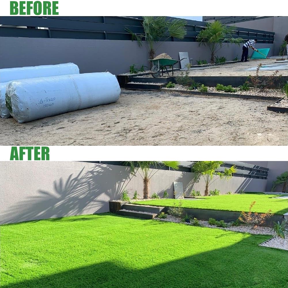 LITA Artificial Grass 3' x 10' (30 Square Feet) Realistic Fake Grass Deluxe Turf Synthetic Turf Thick Lawn Pet Turf -Perfect for Indoor/Outdoor Landscape (20mm high Pile) Customized LITA