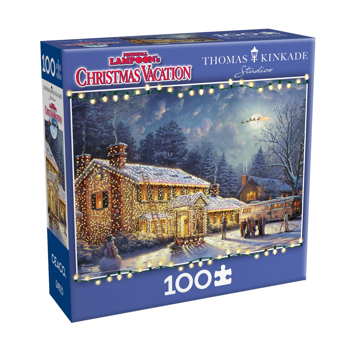 Buffalo Games - Thomas Kinkade - National Lampoon's Christmas Vacation - 100 Piece Jigsaw Puzzle for Families -Challenging Puzzle Perfect for Game Nights - Finished Size is 15.00 x 11.00 Ceaco