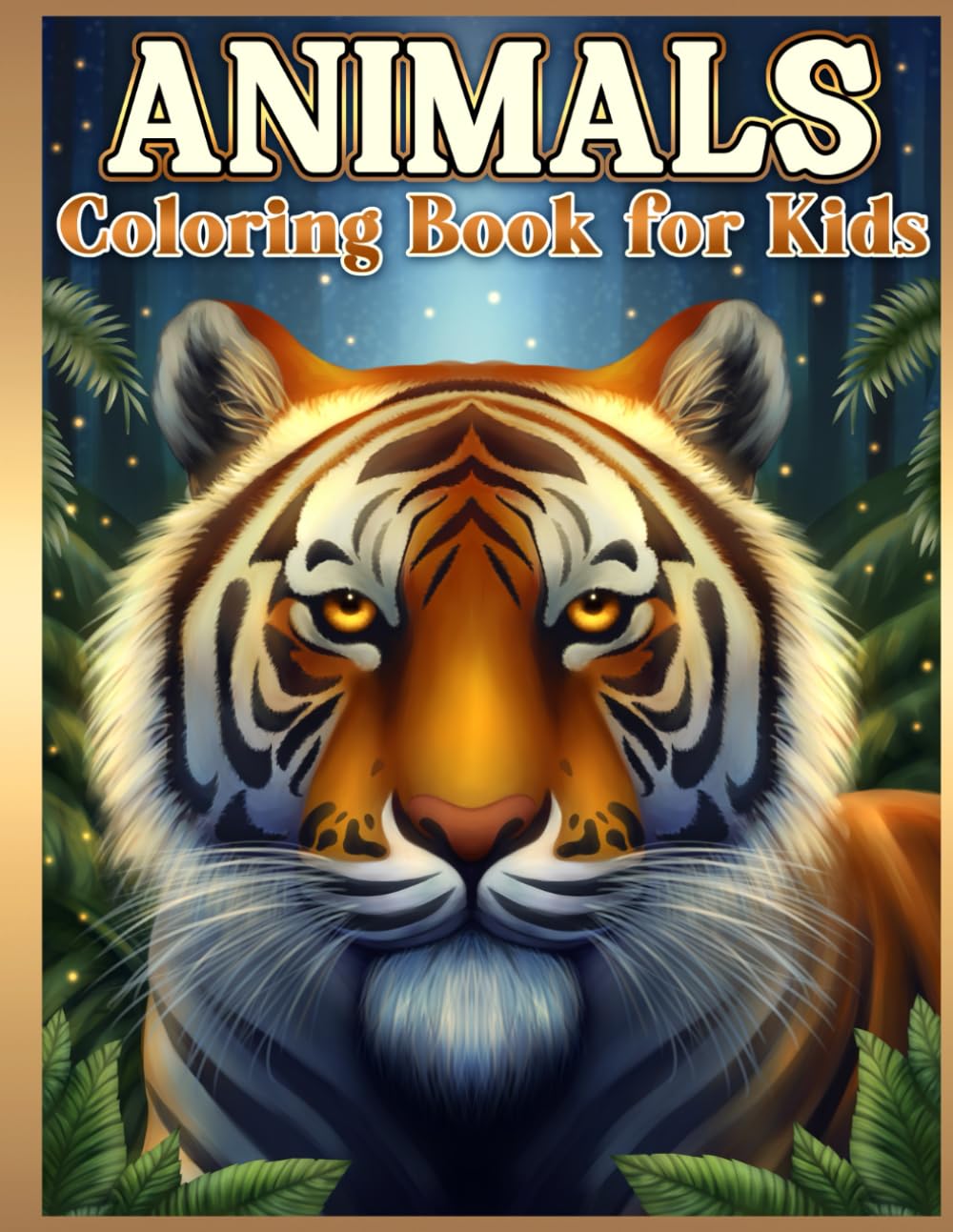Animals Coloring Book for Kids: For Boys and Girls Ages 4-8 and 8-12 WoodArtSupply
